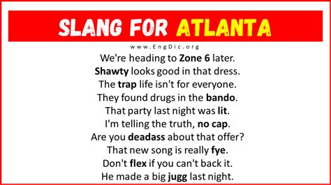 atl slang meaning|30+ Slang for Atlanta (Their Uses & Meanings) .